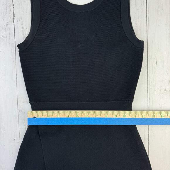 ALC Black Scoop Neck Bandage Sleeveless Stretch Bodycon Ponte Knit Dress Size XS - Picture 10 of 12